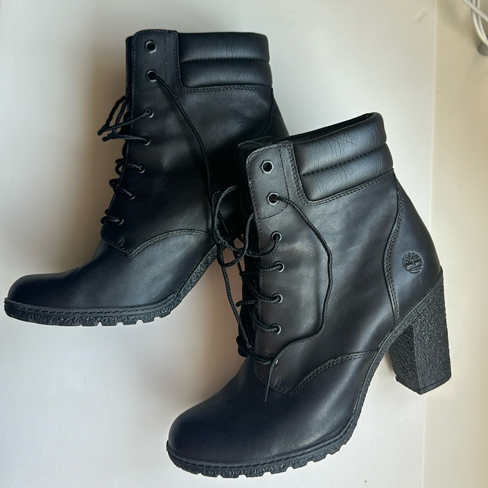 Black Timberland Boots Heels